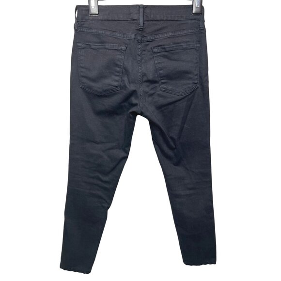 FRAME Le Skinny De Jeanne Womens Denim Black Skinny Jeans Size 26 - Picture 4 of 15